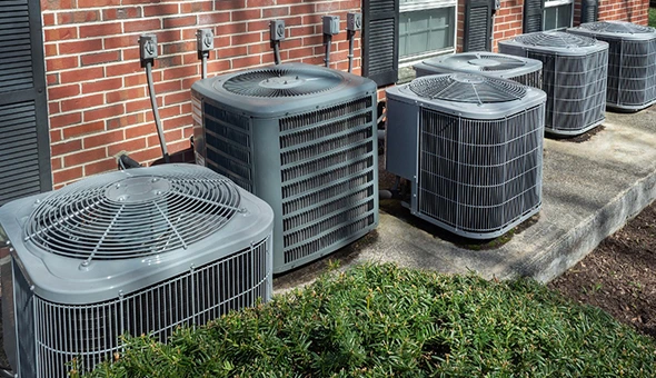 Energy-efficient AC units installed in Fort Worth, TX.